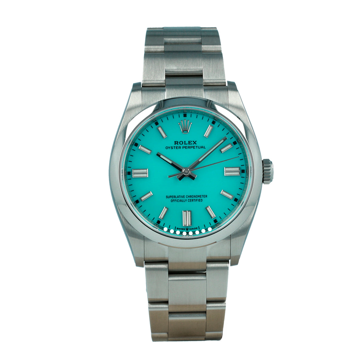 Rolex Oyster Perpetual 36 TIFFANY DIAL - NEW 12/2023