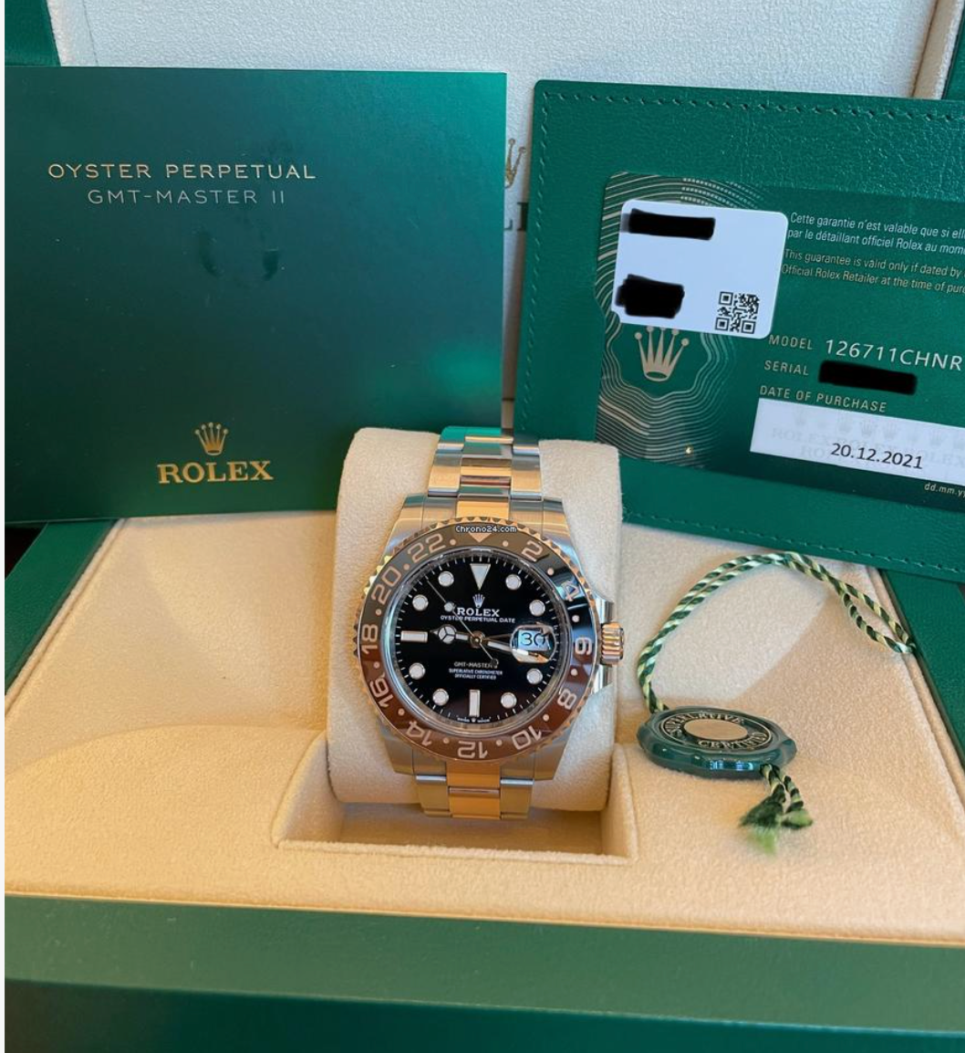 Rolex GMT-Master II Original Bucherer Invoice