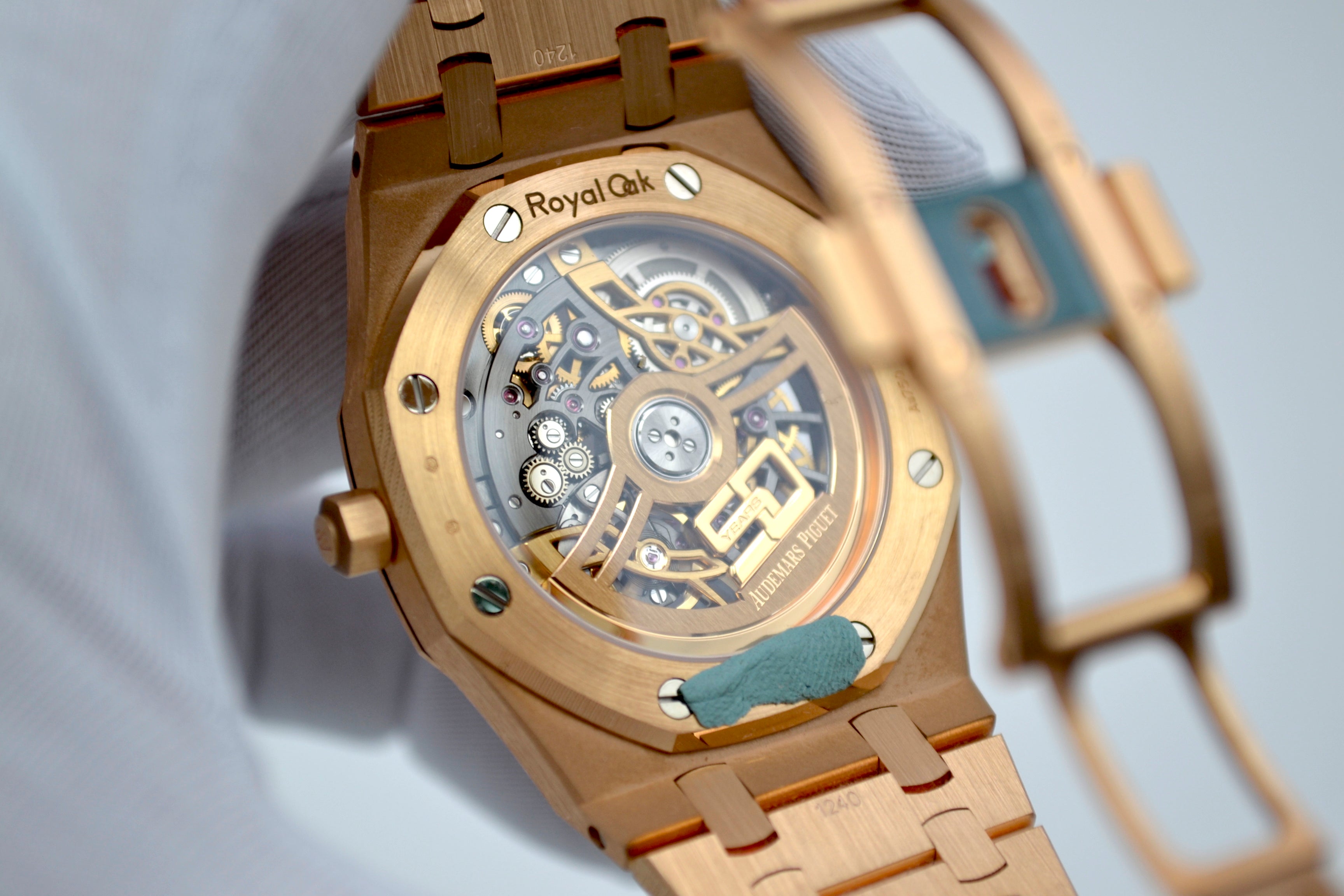 Audemars Piguet Royal Oak Jumbo Extra-Thin Skeleton Anniversary “50” edition. New