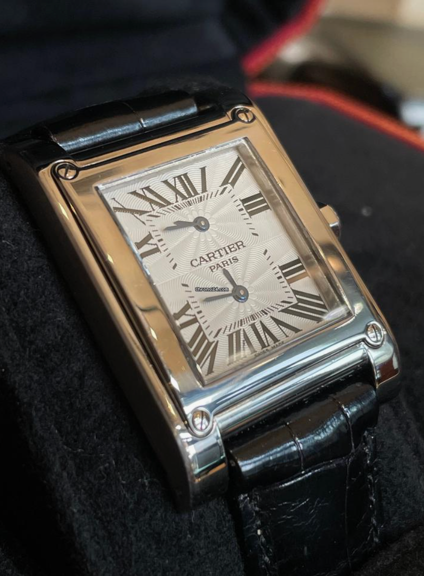 Cartier Tank Vis Dual Time Tank A